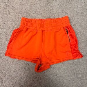 Women's Orange Athletic Shorts